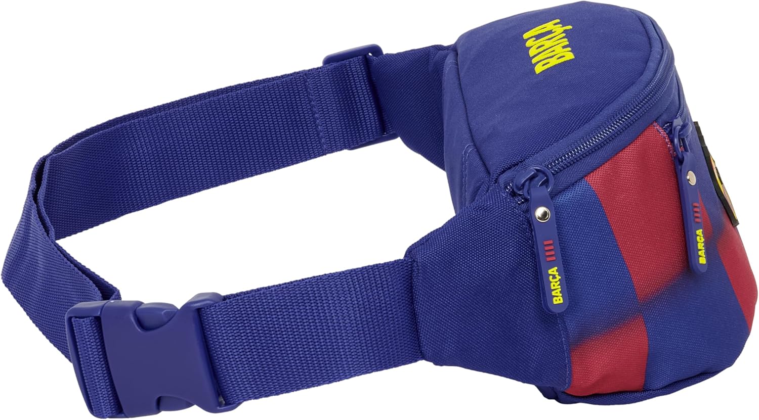 Safta F.C. Barcelona 1st Team 25/26 – Waist Bag with External Pocket, Ideal for Youth and Children of Different Ages, Comfortable and Versatile, Quality and Resistance, 23 x 9 x 12 cm, Blue/maroon