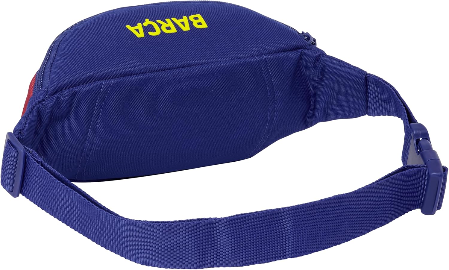 Safta F.C. Barcelona 1st Team 25/26 – Waist Bag with External Pocket, Ideal for Youth and Children of Different Ages, Comfortable and Versatile, Quality and Resistance, 23 x 9 x 12 cm, Blue/maroon