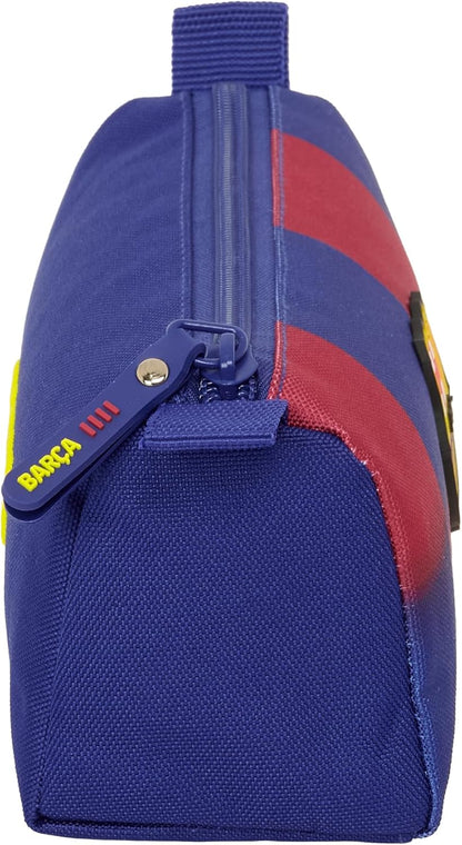 F.C. Barcelona 1st Team 25/26 – Pencil Case with Zip and Compartment, Children's Pencil Case, Ideal for School Age Children, Comfortable and Versatile, Quality and Resistance, 21 x 7 x 8 cm, Blue