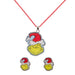 Disney - Grinch Christmas Earrings & Necklace Set