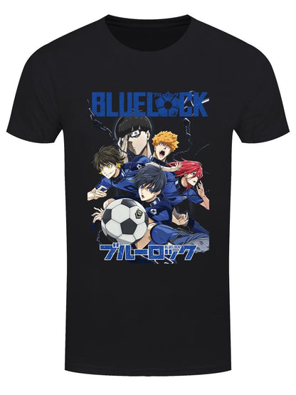 Blue Lock Team in Chains Men's Black T-Shirt