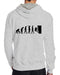 Celeste Luke Mens Hoodies Back Print Personalisierte Kapuzen-Sweatshirts I Got That Christ Like Swag Customized Graphic Blend Pullover, Grau, XL