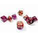 Chessex - Lab Dice 9 - Gemini Polyhedral 7 Dice Set - Copper-Purple/White