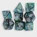 Chessex: Lab Dice: Borealis Midnight/Copper Polyhedral 7-Dice Set