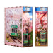 Tonecheer DIY Book Nook Kit for Adults, 3D Wooden Puzzle Bookend Bookshelf Insert Decor Fancy Book, Booknook Miniature House Kit with Sensor LED Light Birthday (Sakura's Travel