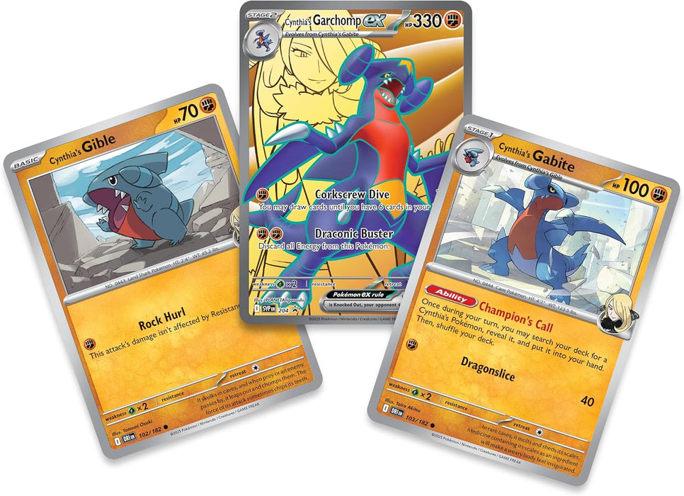 Pokémon TCG: Cynthia’s Garchomp ex Premium Collection (3 Foil Cards & 6 Boosters