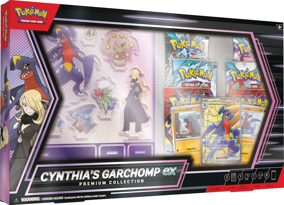 Pokémon TCG: Cynthia’s Garchomp ex Premium Collection (3 Foil Cards & 6 Boosters