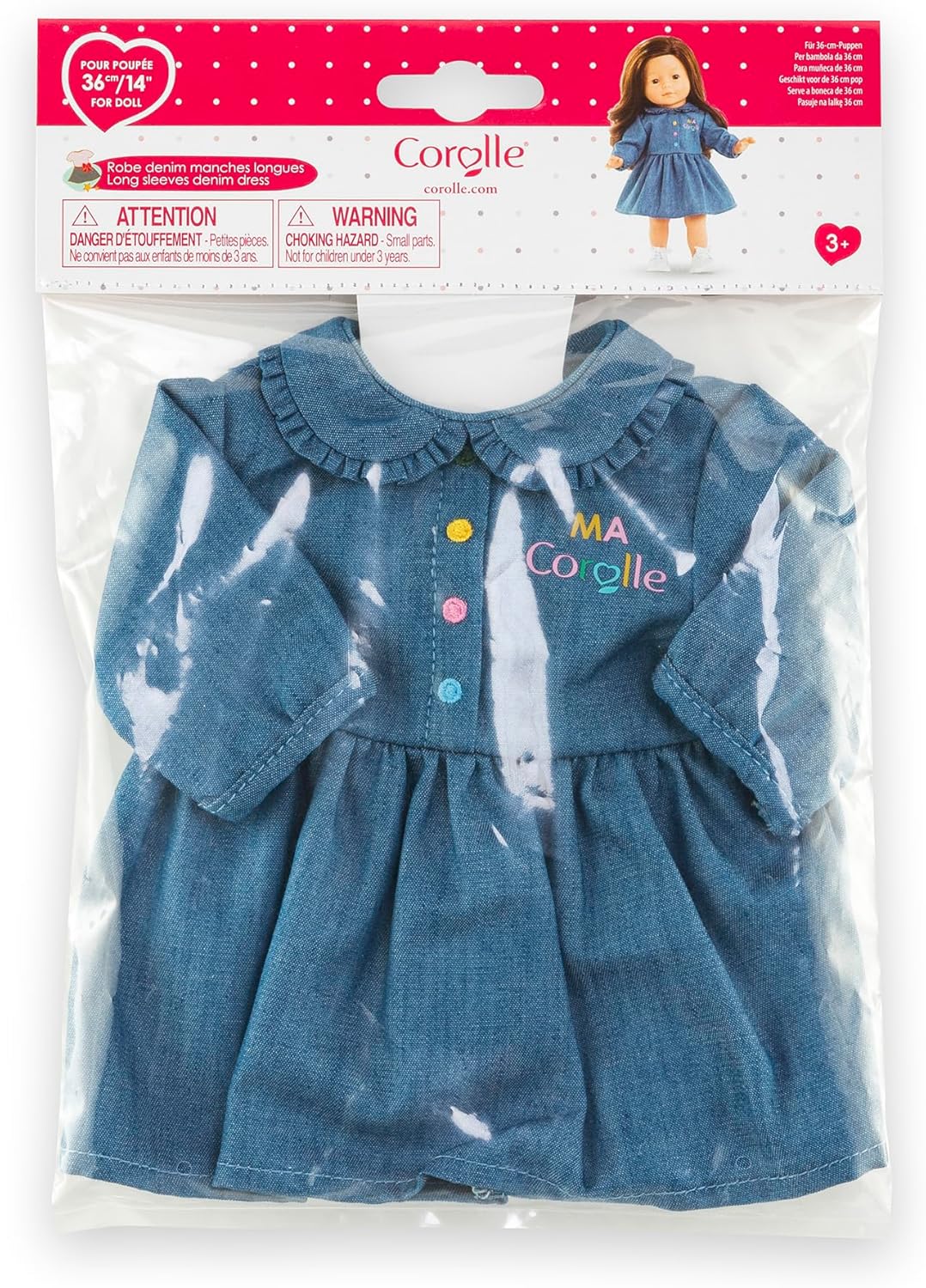 Corolle - Corolle Spijkerjurkje voor Babypop 36cm