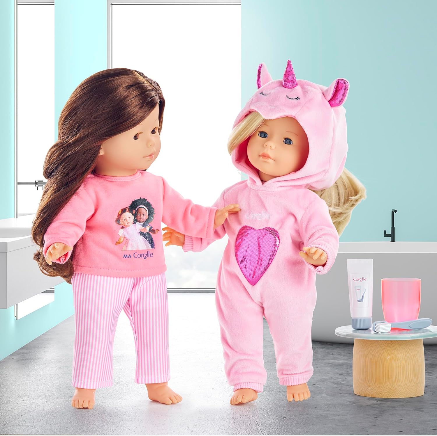 Corolle - Corolle Roze Eenhoorn Pyjama voor Poppen van 36cm 2dlg.