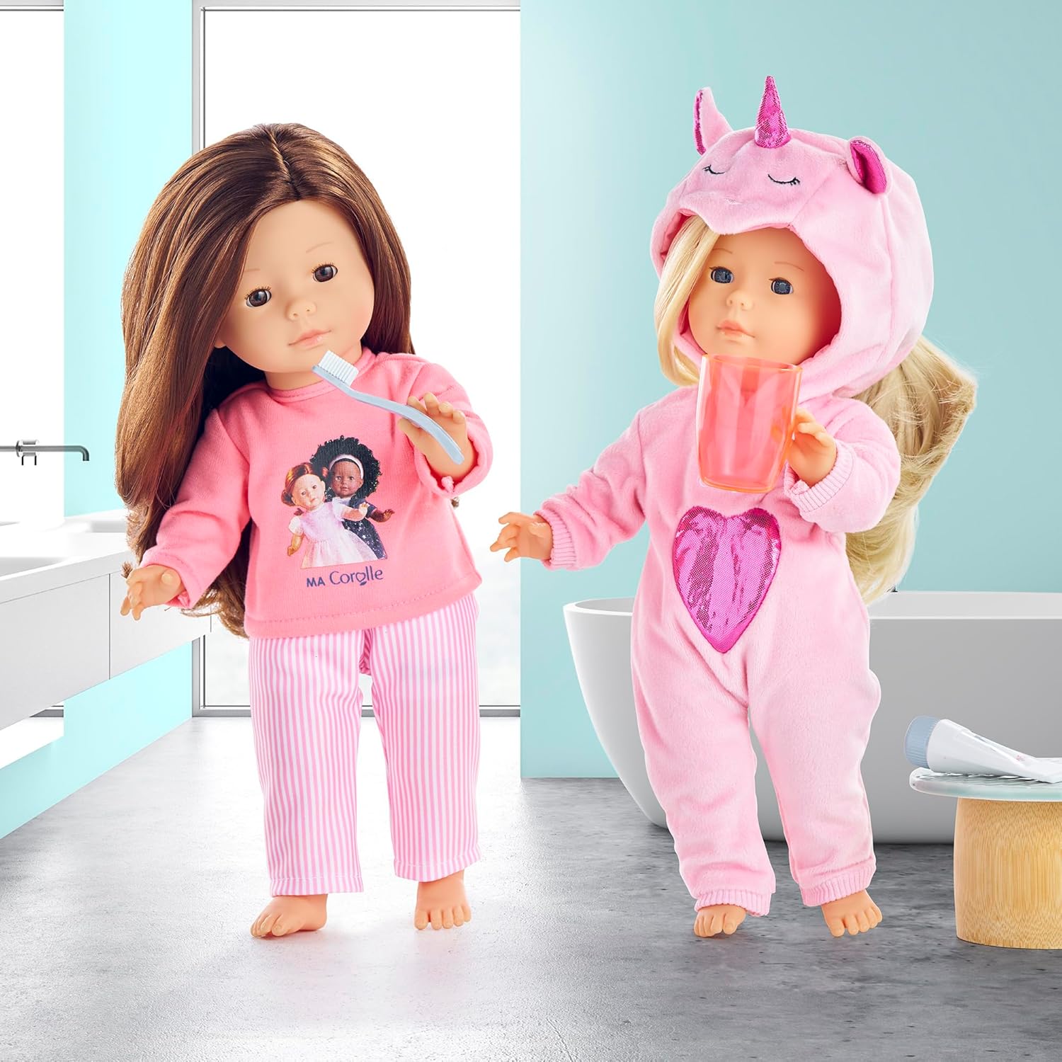 Corolle - Corolle Roze Eenhoorn Pyjama voor Poppen van 36cm 2dlg.