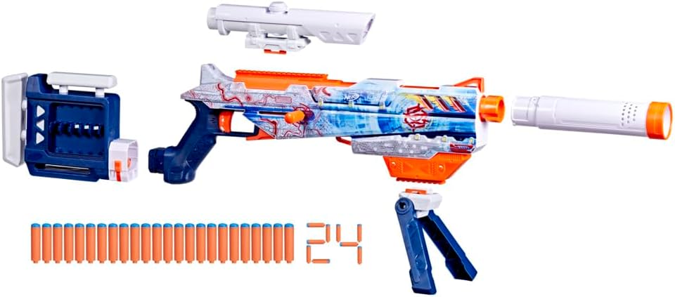 Nerf Loadout, blaster Arctic Zerostriker e dardi N1