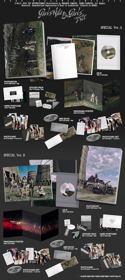 Girls Will Be Girls incl. 48pg Photobook, Hard Postcard, Sticker Pack, Panorama Poster + 4 Photocards