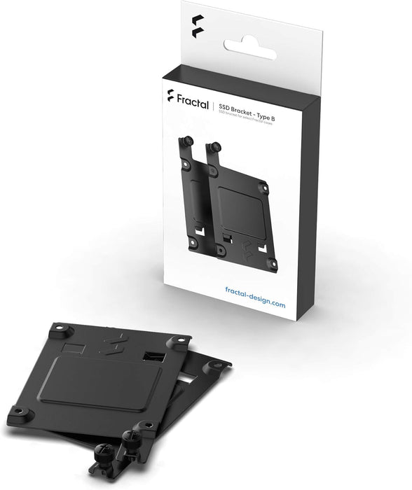 Fractal Design SSD Bracket Kit – Type B for Define 7 Series and Other Select Fractal Design Cases - Black (2-pack