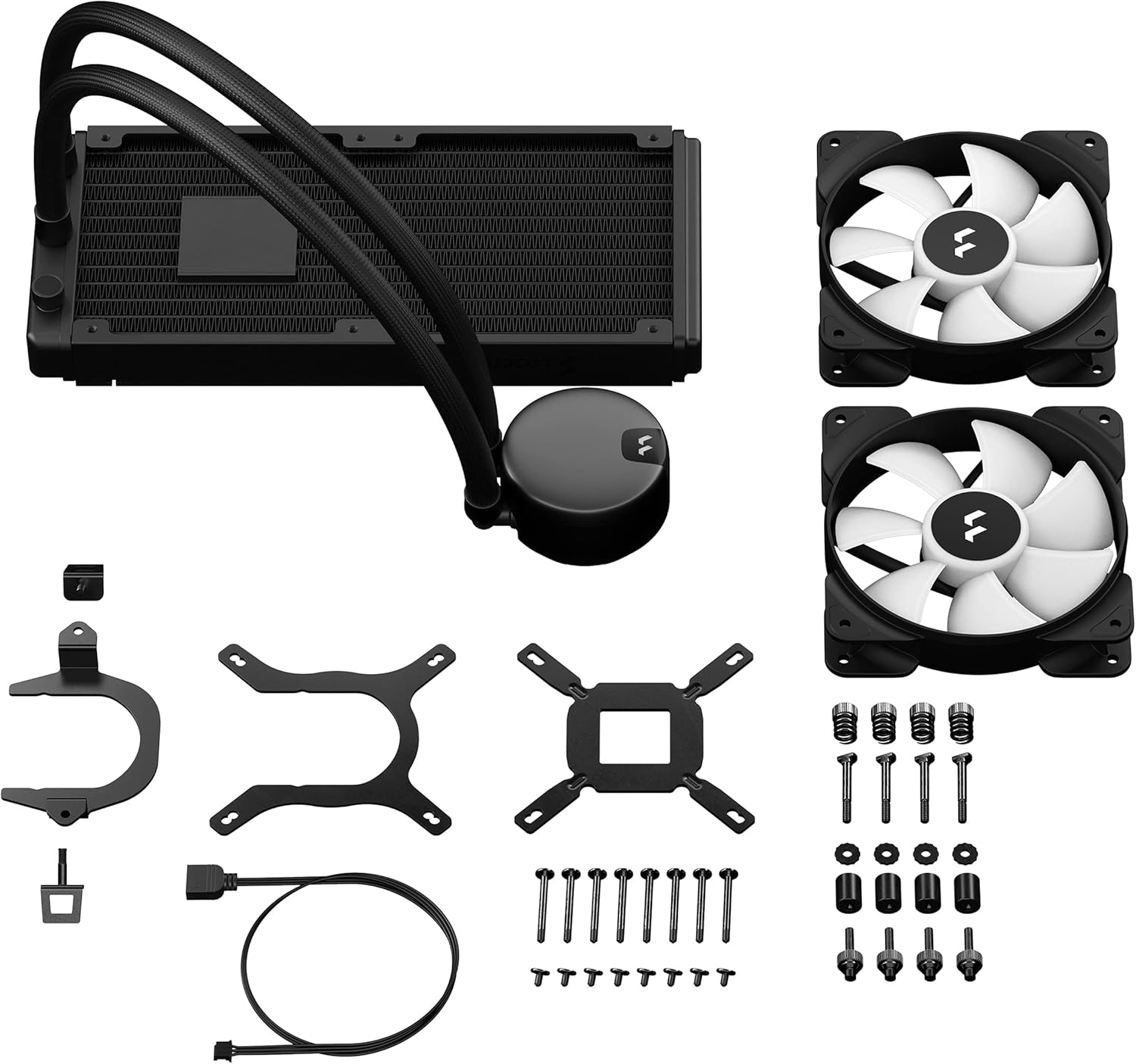 Fractal Design Lumen S24 RGB Aspect 12 RGB x2 AIO CPU Liquid/Water Cooler