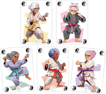 Outset Media Karate Grannies | Hilarious Clash Of Knitting And Martial Arts | Strategy Card Game For Ages 7 And Over
