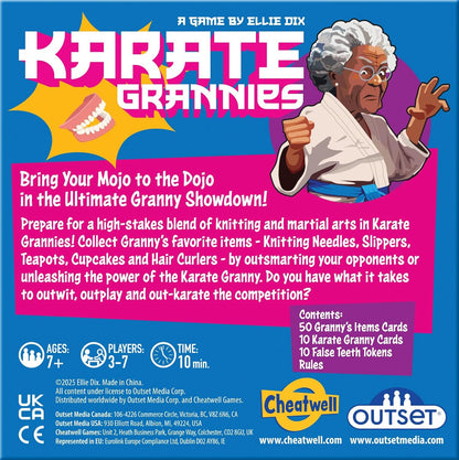 Outset Media Karate Grannies | Hilarious Clash Of Knitting And Martial Arts | Strategy Card Game For Ages 7 And Over