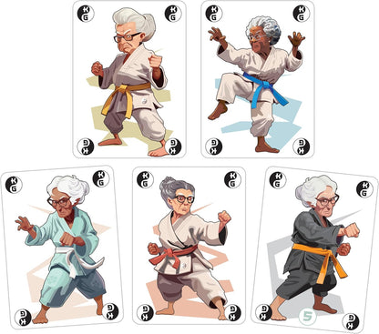 Outset Media Karate Grannies | Hilarious Clash Of Knitting And Martial Arts | Strategy Card Game For Ages 7 And Over