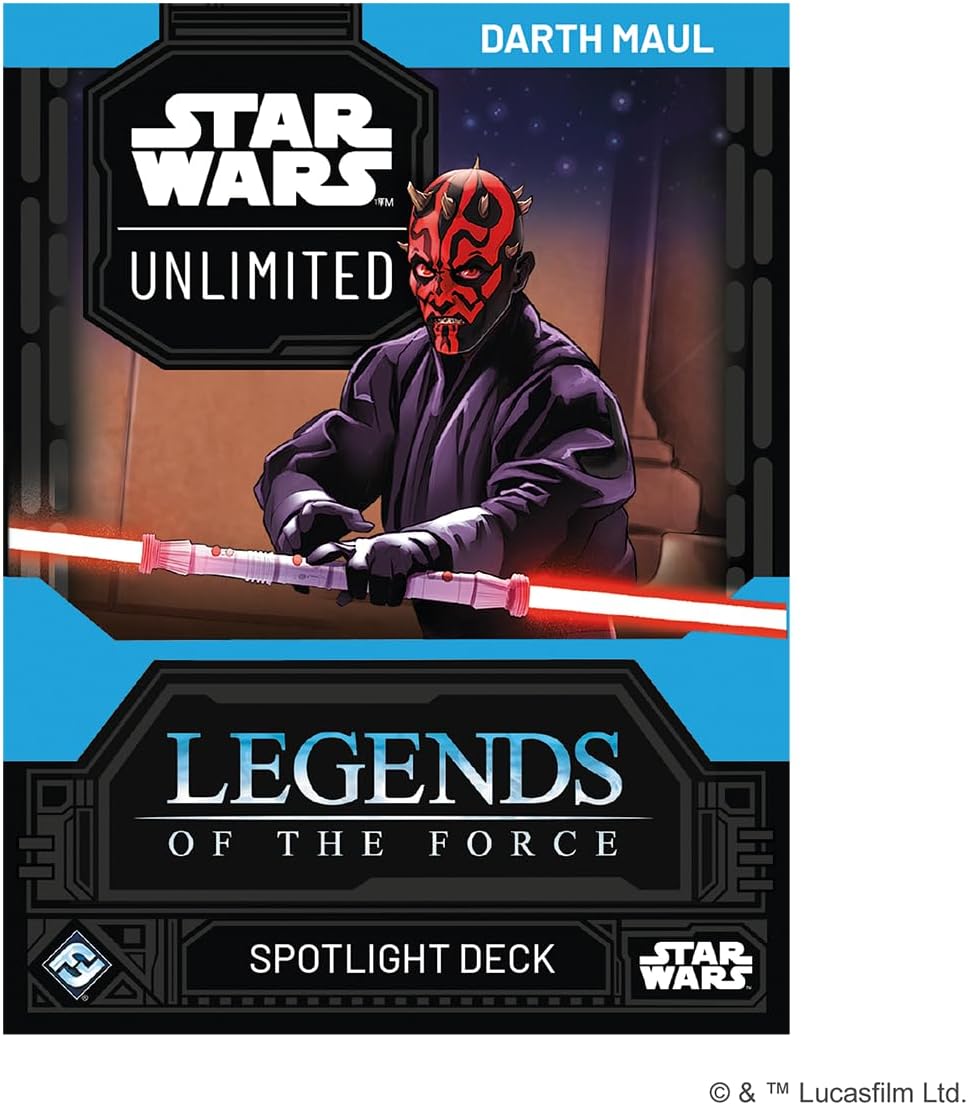 Fantasy Flight Games - Star Wars: Unlimited Trading Card Game Legends of the Force Darth Maul SPOTLIGHT DECK - Ready-to-Play 50-Card Deck with Exclusive Cards, Ages 12+, 2+ Players, 20 Minute Playtime
