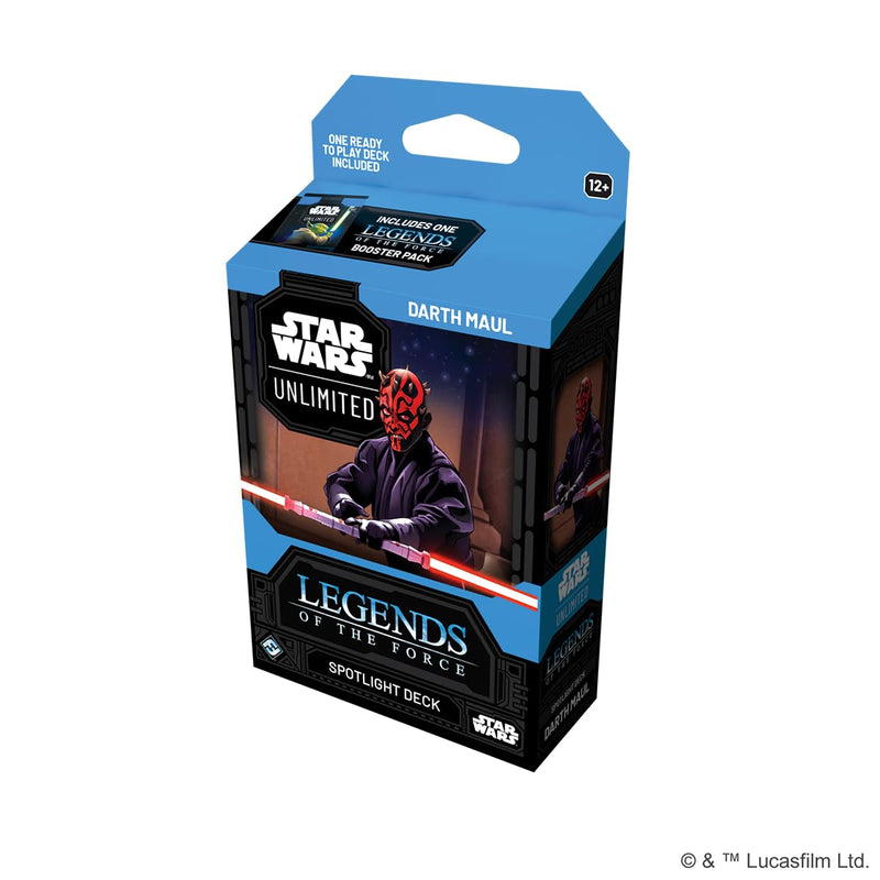Fantasy Flight Games - Star Wars: Unlimited Trading Card Game Legends of the Force Darth Maul SPOTLIGHT DECK - Ready-to-Play 50-Card Deck with Exclusive Cards, Ages 12+, 2+ Players, 20 Minute Playtime