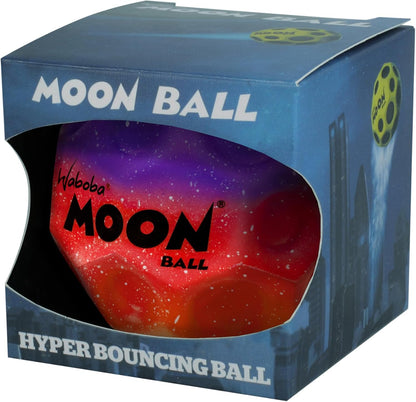 Waboba The Original Moon Ball - Hyper Bouncy Ball - All Ages Extreme Bounce and Fun - Perfect for Active Play and Outdoor Games - Black/Silver