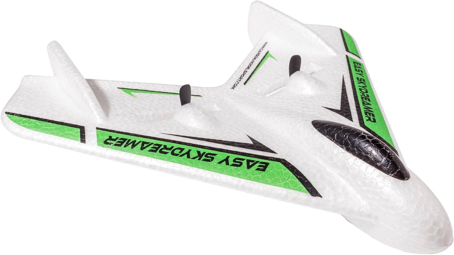 Carson 500505035 Easy Skydreamer 2.4G 100% RTF grün - ferngesteuertes Flugmodell, RC Flugzeug, Robustes RTF (Ready to Fly) Modell für Einsteiger, inkl. Batterien und Fernsteuerung