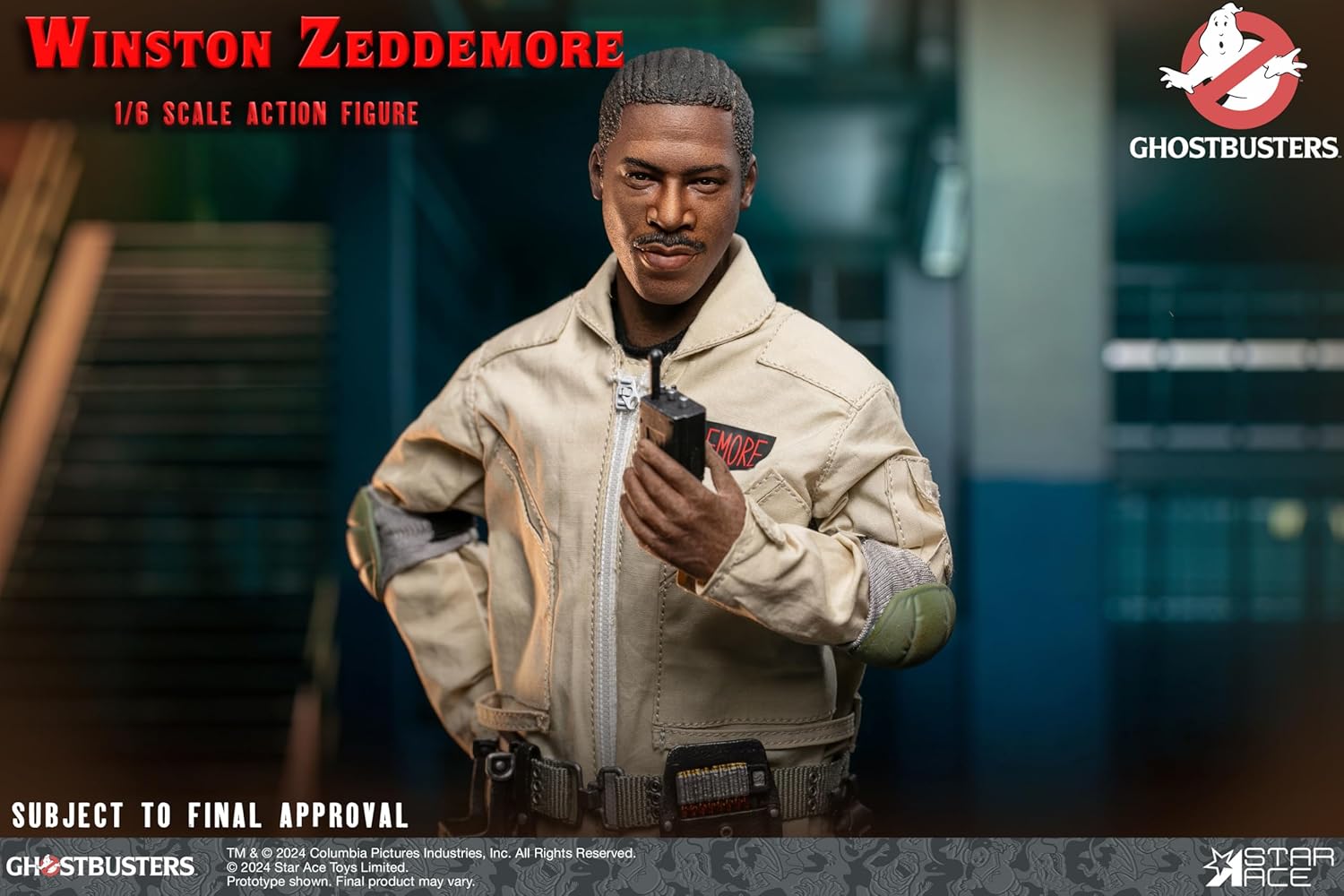 Star Ace Toys Ghostbusters (1984): Winston Zeddemore 1:6 Scale Collectible Action Figure