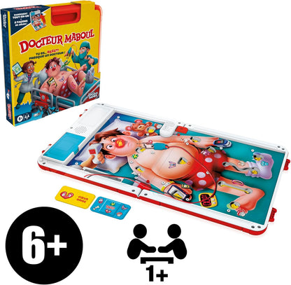 Dr. Maboul, Elektronisches Brettspiel mit All-in-One-Tragetasche, 2 Spielmöglichkeiten, 1+ Spieler, 10 Minuten