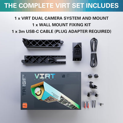 Target Darts Virt Dartboard Camera System | Virt Cam for Dart Board, Dart Cameras for Live Darts, Interactive Darts with DartCounter App, Corona Light Compatibility