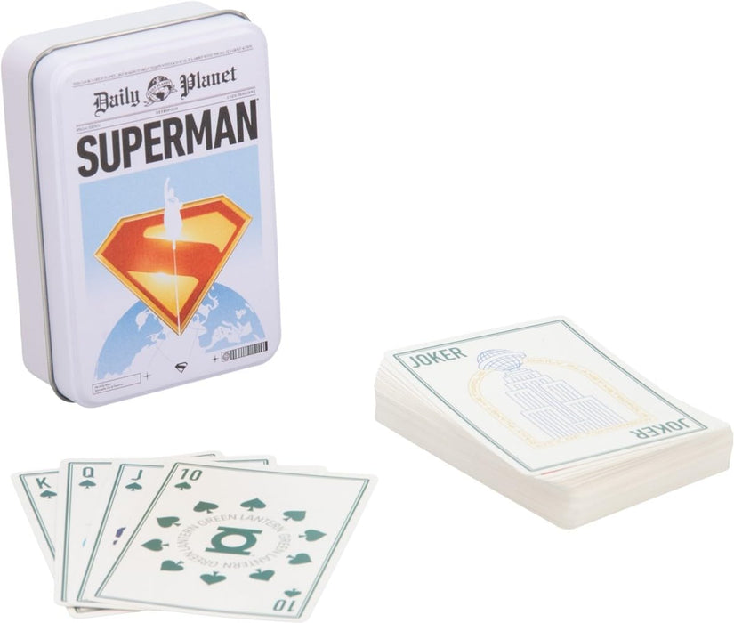 Paladone Superman Playing Cards in a Tin
