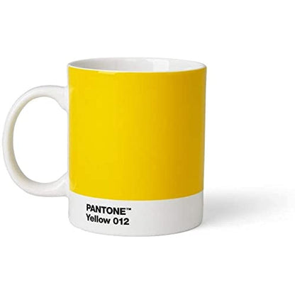 Copenhagen Design Pantone Porcelain Mugs 375 ml, Porcelain, Yellow 012, 8.4 x 8.4 x 12.1 cm , 101030012
