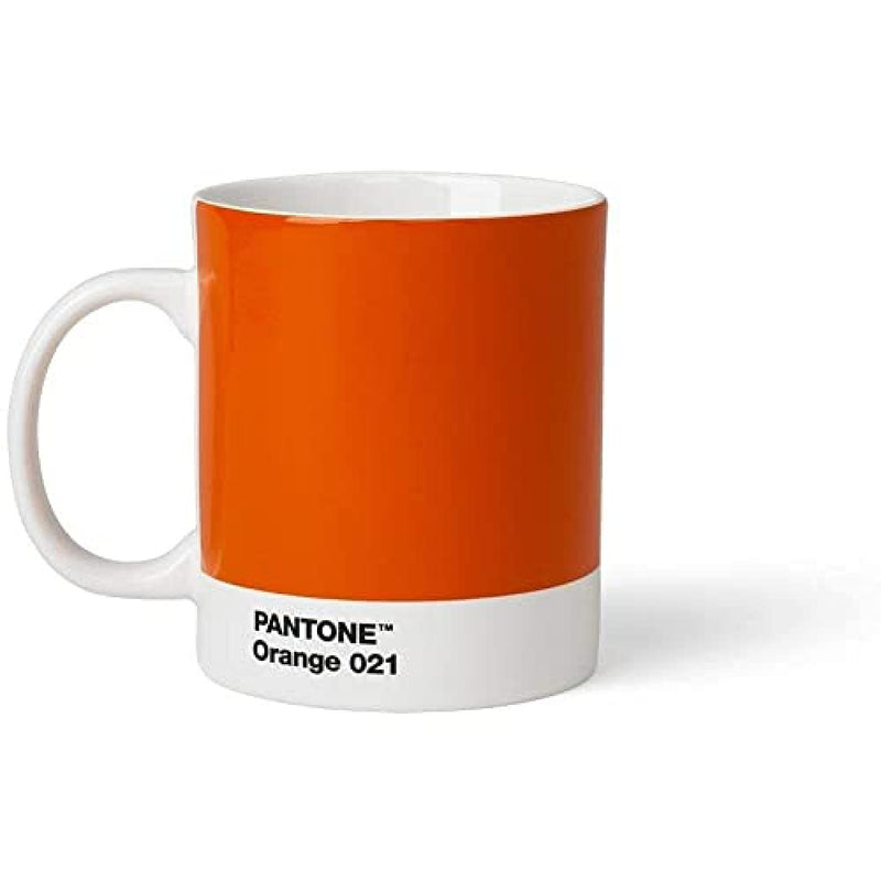 Copenhagen Design Pantone - Large Ceramic Coffee/Tea Mug with Handle - Colorful Porcelain Coffee Mug/Cup, 375ml Orange 021