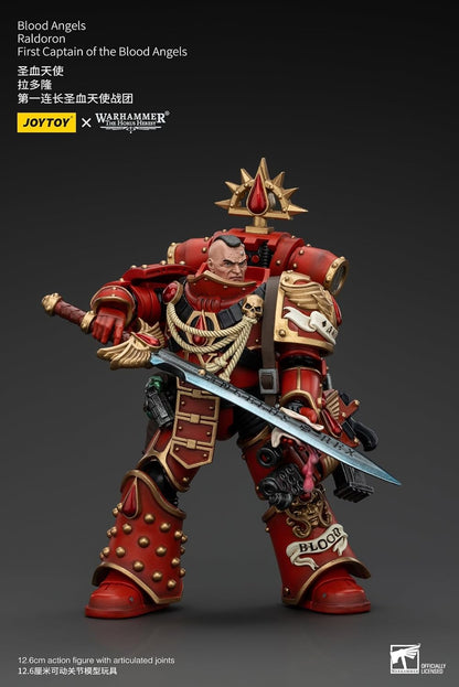 JoyToy Warhammer 40K: Blood Angels Dawnbreaker Raldoron, The First Captain 1:18 Scale Action Figure