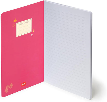 Legami - Zodiac B5 Large 7mm Ruled Notebook - FSC Certified Paper - 100 Pages Singer Dot Binding - 18.5 x 24.8 cm