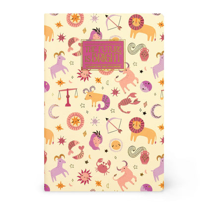 Legami - Zodiac B5 Large 7mm Ruled Notebook - FSC Certified Paper - 100 Pages Singer Dot Binding - 18.5 x 24.8 cm