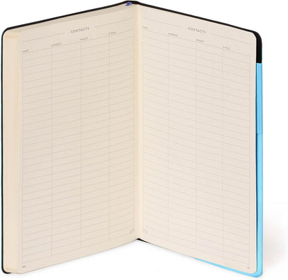 Legami - White Paper Notebook My Notebook, Aura, Special Edition, Large, FSC Certified Paper, 192 Pages, Soft Cover, Elastic Closure, 17 x 24 cm