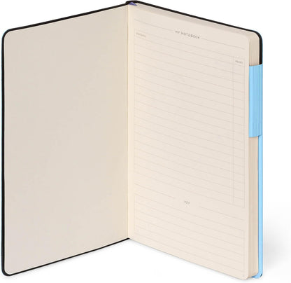 Legami - White Paper Notebook My Notebook, Aura, Special Edition, Large, FSC Certified Paper, 192 Pages, Soft Cover, Elastic Closure, 17 x 24 cm