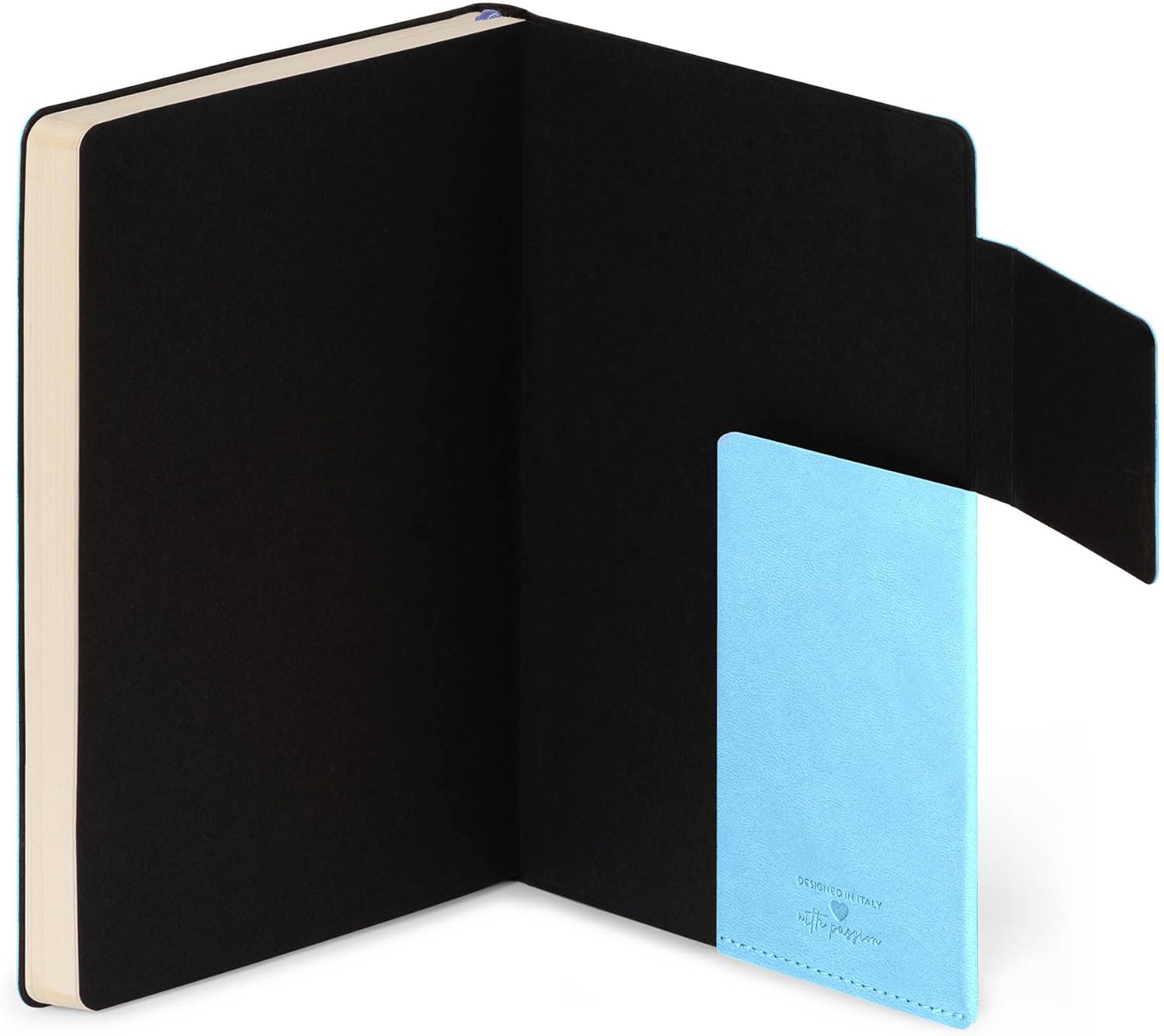 Legami - White Paper Notebook My Notebook, Aura, Special Edition, Large, FSC Certified Paper, 192 Pages, Soft Cover, Elastic Closure, 17 x 24 cm