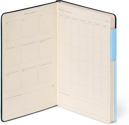 Legami - White Paper Notebook My Notebook, Aura, Special Edition, Large, FSC Certified Paper, 192 Pages, Soft Cover, Elastic Closure, 17 x 24 cm