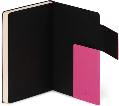 Legami - White Paper Notebook My Notebook, Raspberry, Large, FSC Certified Paper, 192 Pages, Soft Cover, Elastic Closure, 17 x 24 cm