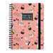 LEGAMI - Spiral Notebook with 7 mm Ruling, Sushi Cat, A4 Format, Maxi, FSC Certified Paper, Includes 1 Sheet of Stickers, 160 Pages, Elastic Closure, 21 x 29 cm