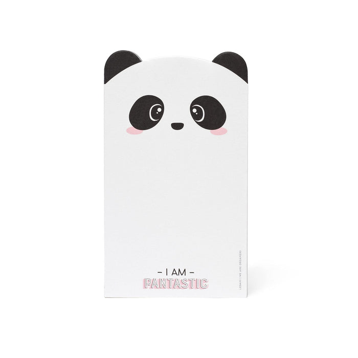 Legami Paper Thoughts Notepad with 70 Detachable Sheets, White (Panda), 19 x 11 cm