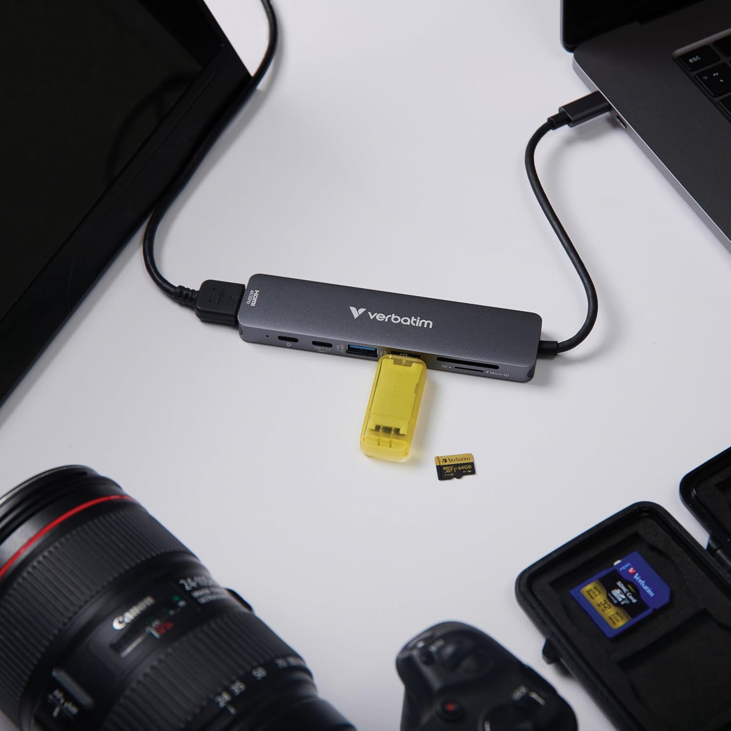 Verbatim 32158 hub di interfaccia USB 3.2 Gen 1 (3.1 Gen 1) Type-C 5000 Mbit/s Grigio