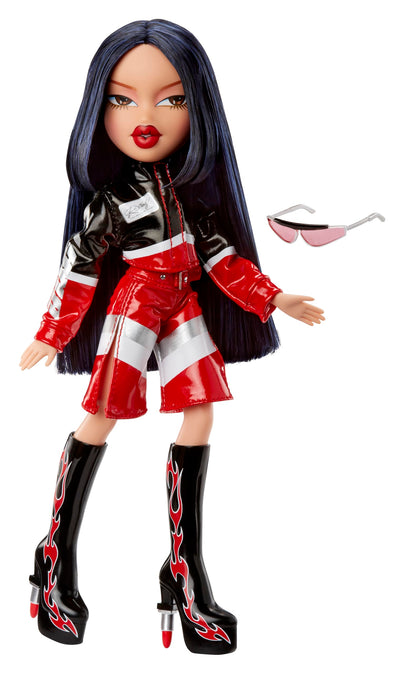 Bratz Scorchin' Jade - Includes 1 Fashion Doll, Comes with Outfit and Accessories, Moto-Inspired Dolls, Cute Toys for Girls, Red