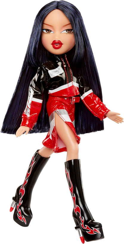 Bratz Scorchin' Jade - Includes 1 Fashion Doll, Comes with Outfit and Accessories, Moto-Inspired Dolls, Cute Toys for Girls, Red