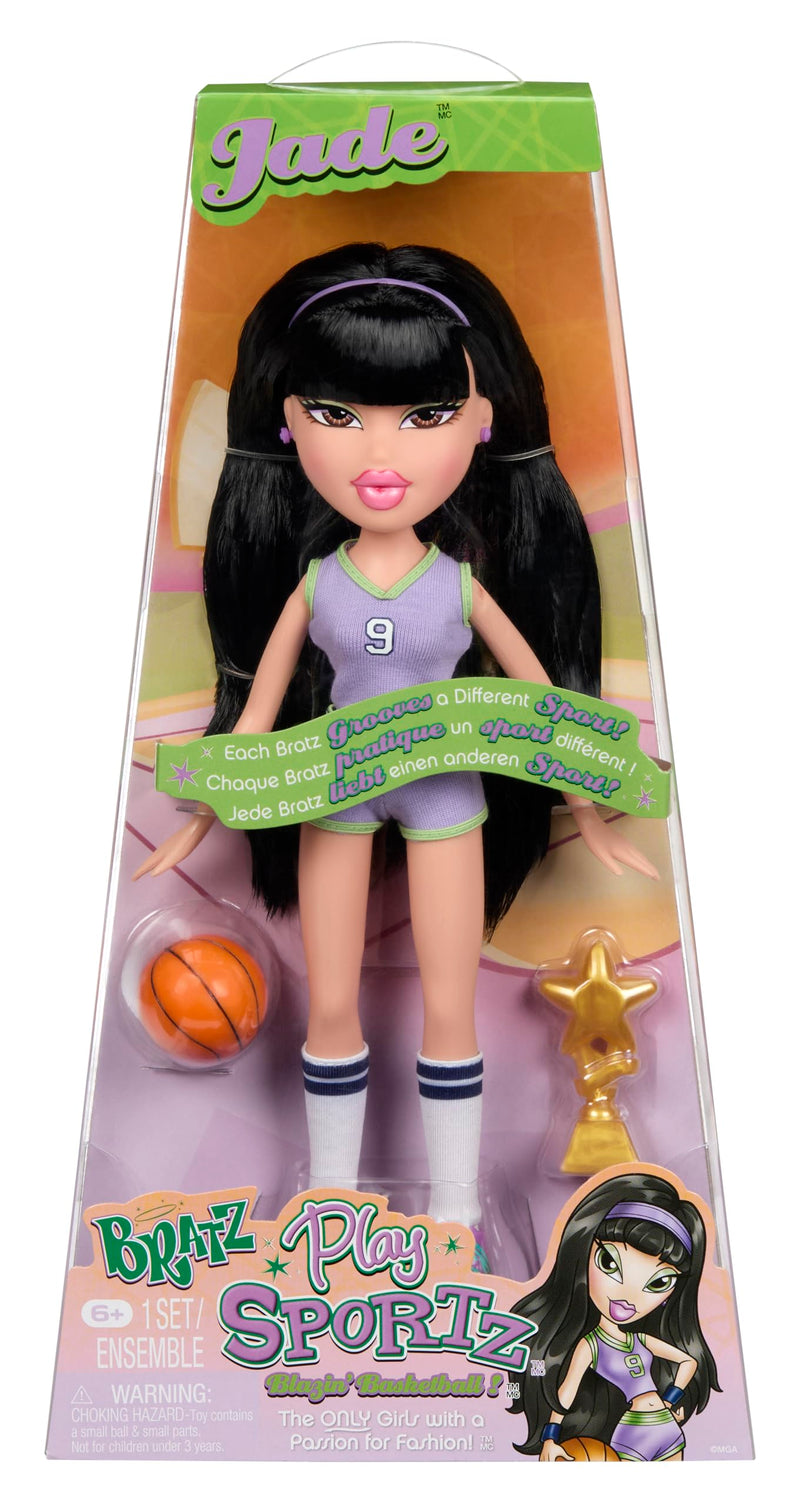 Bratz Play Sportz Jade (Baloncesto) - Muñeca de Moda con Accesorios