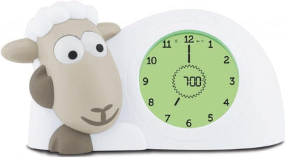 ZAZU Sam the Lamb Clock - Sleep Trainer Clock & Nightlight for Kids | Light Up Alarm Clock | Helps teach your child when to wake up with visual indicators | Adjustable Brightness | Auto off