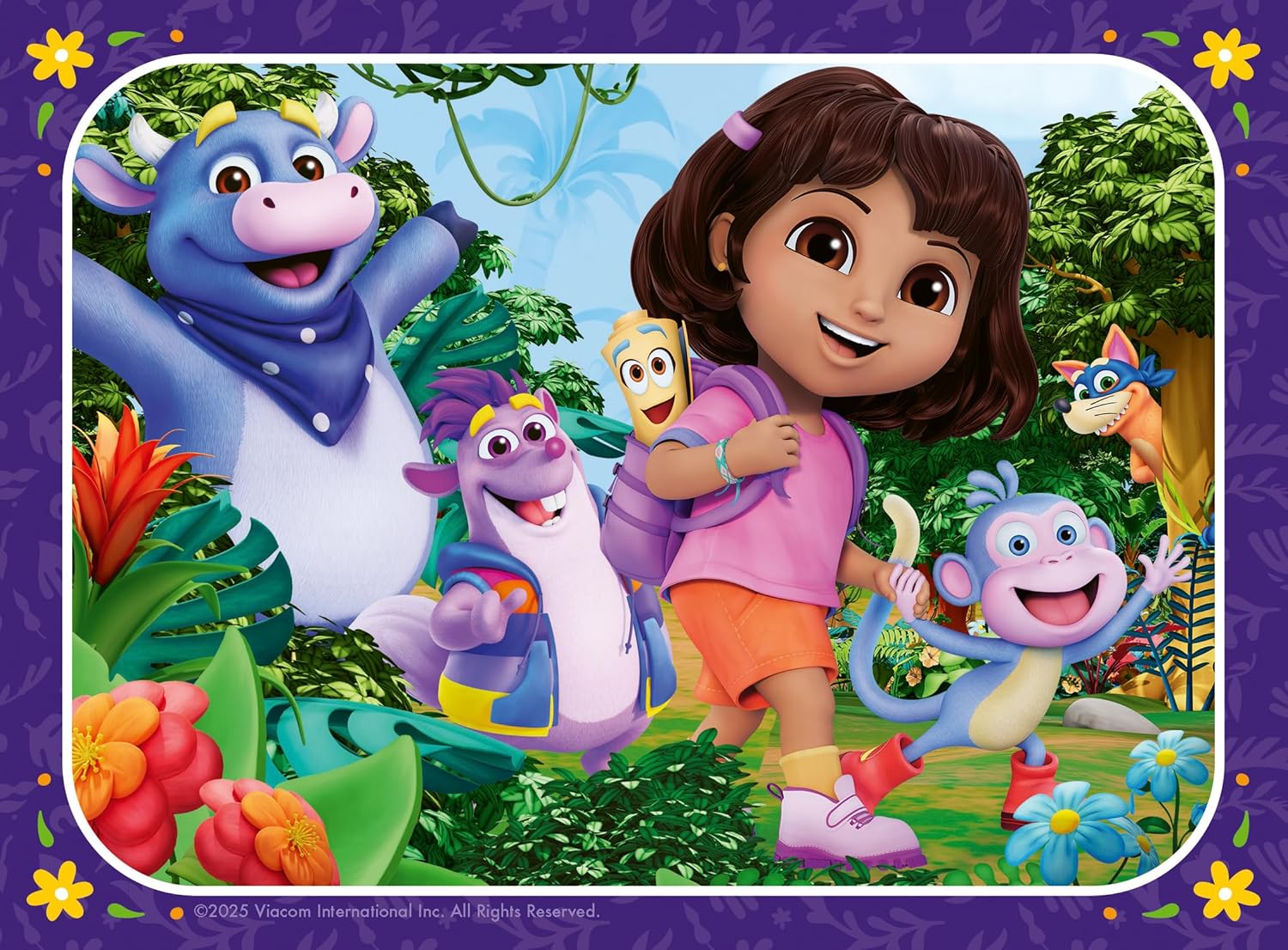 Ravensburger Dora 4 in a Box (12, 16, 20, 24 piece) Jigsaw Puzzles for Kids Age 3 Years Up 1+ Players Gifts for Children