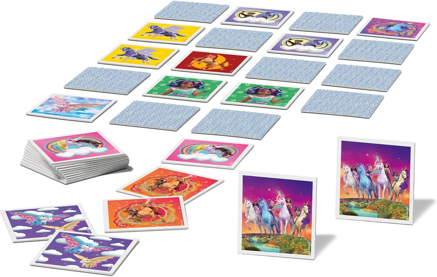 Ravensburger Unicorn Academy Mini Memory Game for Kids Age 3 Years Up - 2 to 6 Players