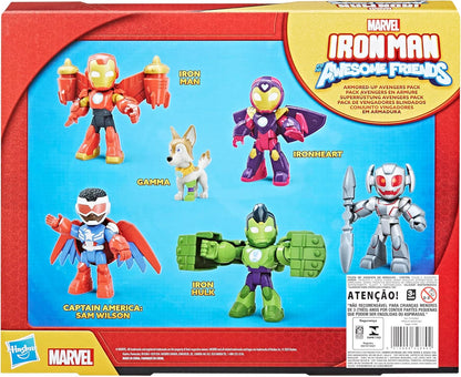 Marvel Iron Man and His Awesome Friends Pack Avengers en Armure, Pack de Figurines