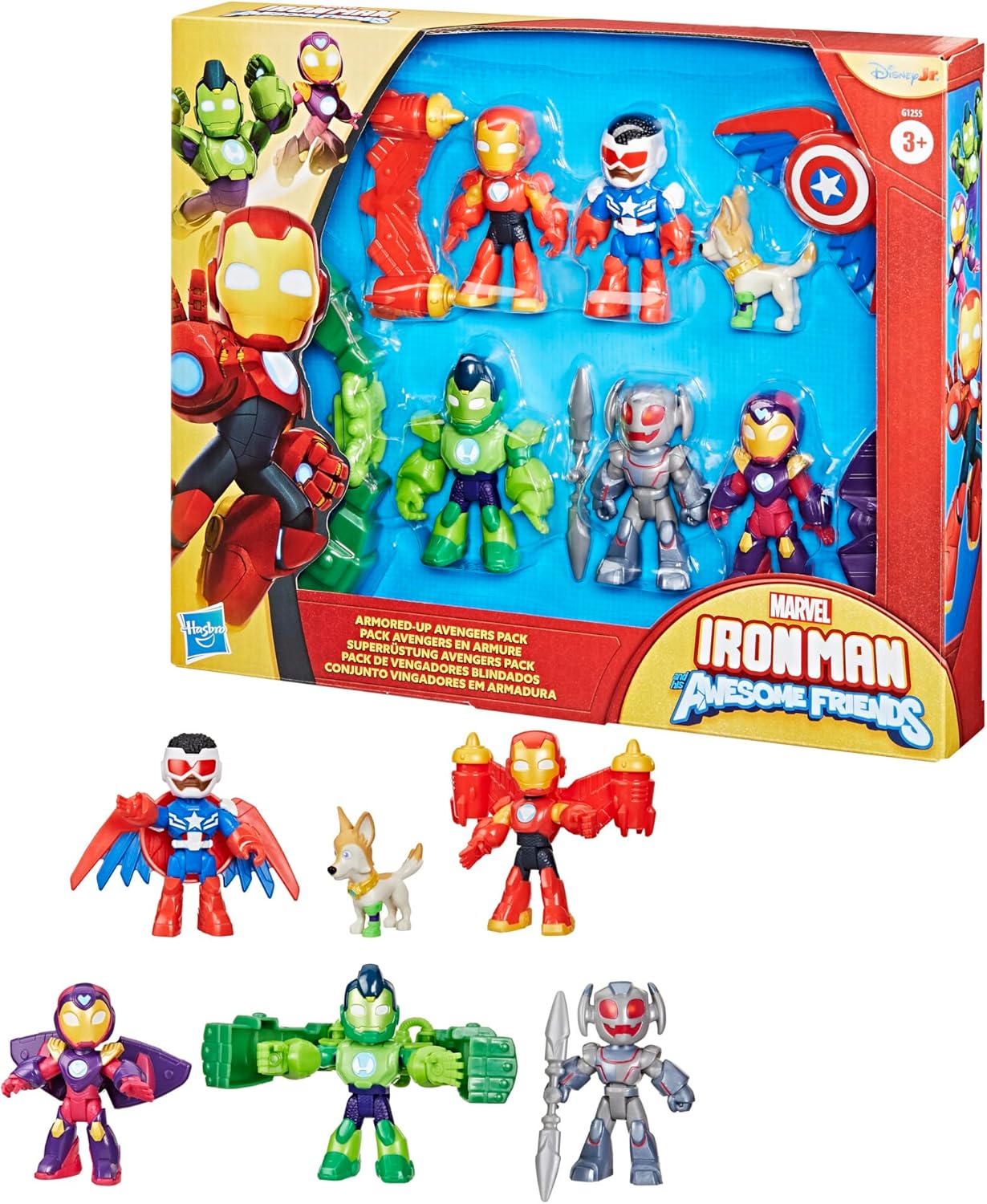 Marvel Iron Man and His Awesome Friends Pack Avengers en Armure, Pack de Figurines